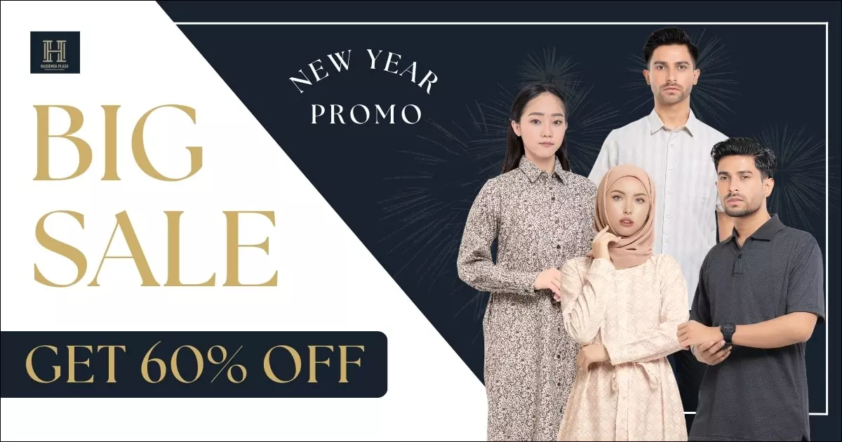 promo baju wanita dan pria di hassenda