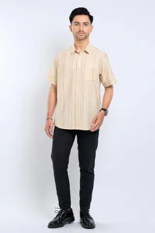 Hassenda Kemeja Pria Pendek Jesse Pale