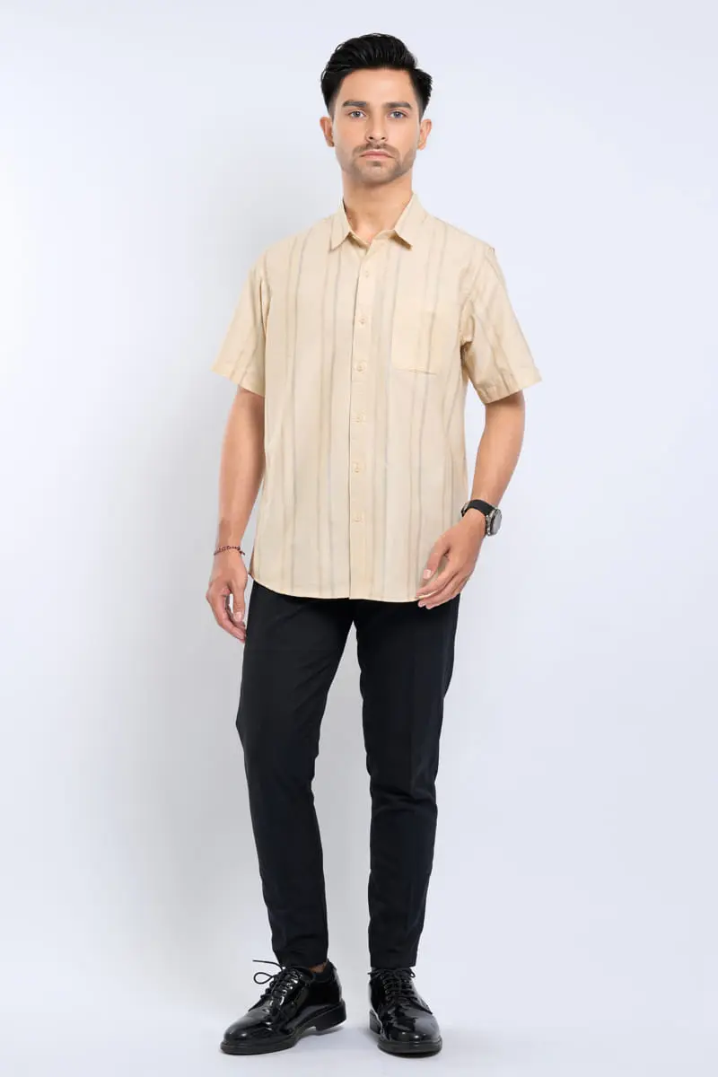 Hassenda Kemeja Pria Pendek Jesse Pale