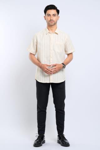 Hassenda Kemeja Pria Pendek Jesse Biscuit