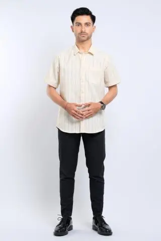 Hassenda Kemeja Pria Pendek Jesse Biscuit