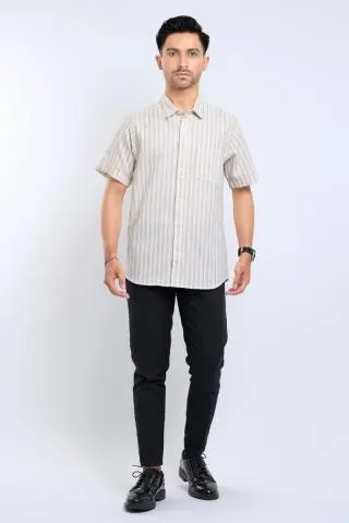 Hassenda Kemeja Pria Pendek Edison Pearl