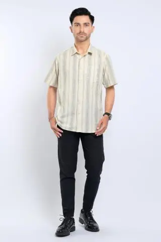 Hassenda Kemeja Pria Pendek Edison Cosmic