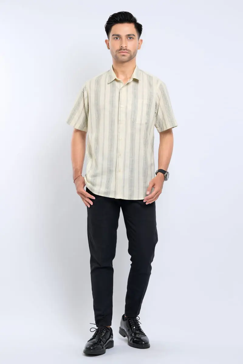 Hassenda Kemeja Pria Pendek Edison Cosmic