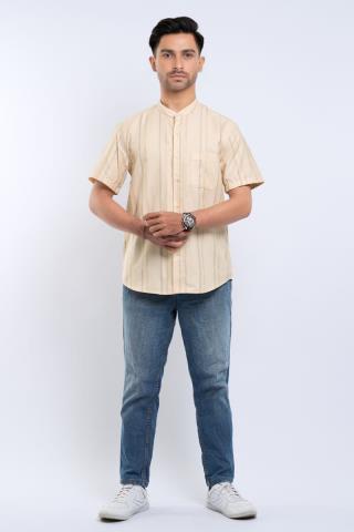 Hassenda Baju Koko Pria Pendek Baryal Sand 