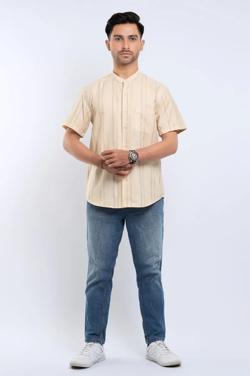 Hassenda Baju Koko Pria Pendek Baryal Sand 