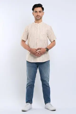 Hassenda Baju Koko Pria Pendek Adzra Pale