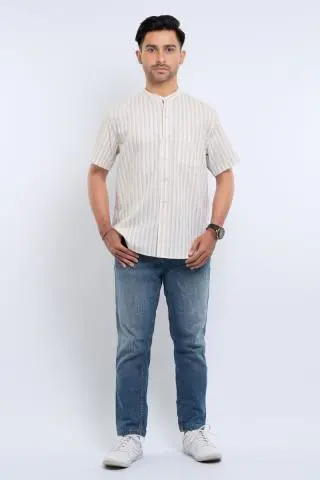 Hassenda Baju Koko Pria Pendek Adzra Almond