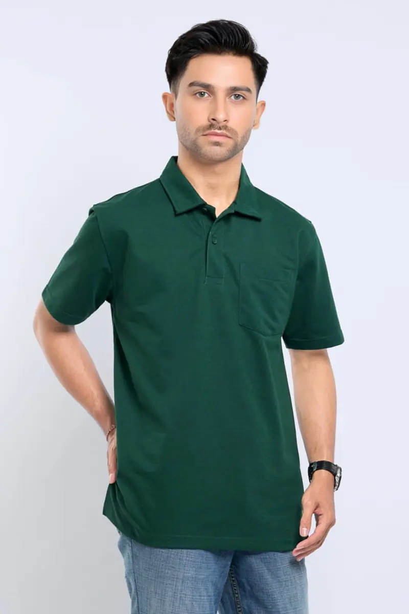 Baverre Man by Hassenda - Kaos Polo Pria Katun Draco Forest