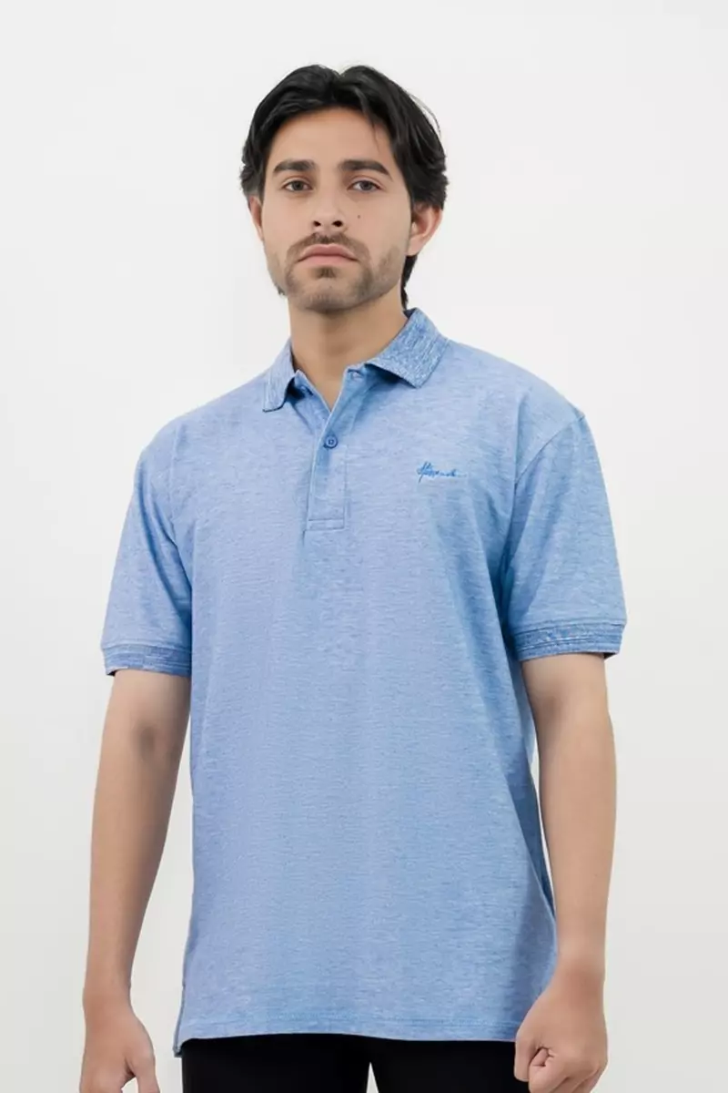 Hassenda Kaos Polo Polos Katun Lengan Pendek Jack Blue
