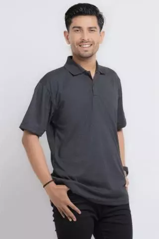 Hassenda Kaos Polo Polos Katun Lengan Pendek Vince Black