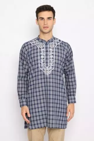 Hassenda Koko Pria Baju Muslim Zaki Haley Navy