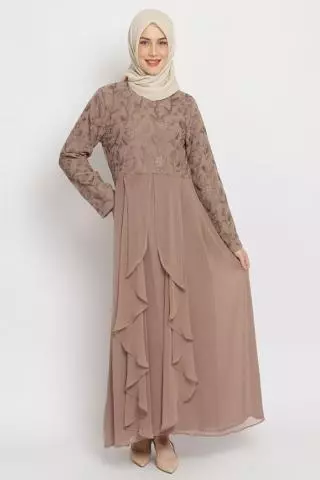 Puricia Gamis Wanita Yashbi Mocha