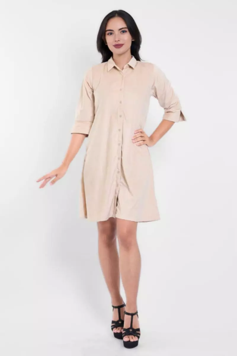 Puricia Midi Dress Barbara Dress Khaki