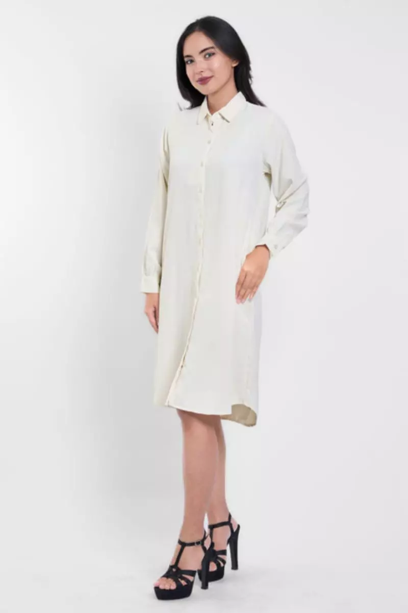 Puricia Midi Dress Davina Dress Premium White
