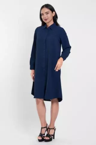 Puricia Midi Dress Davina Dress Premium Navy
