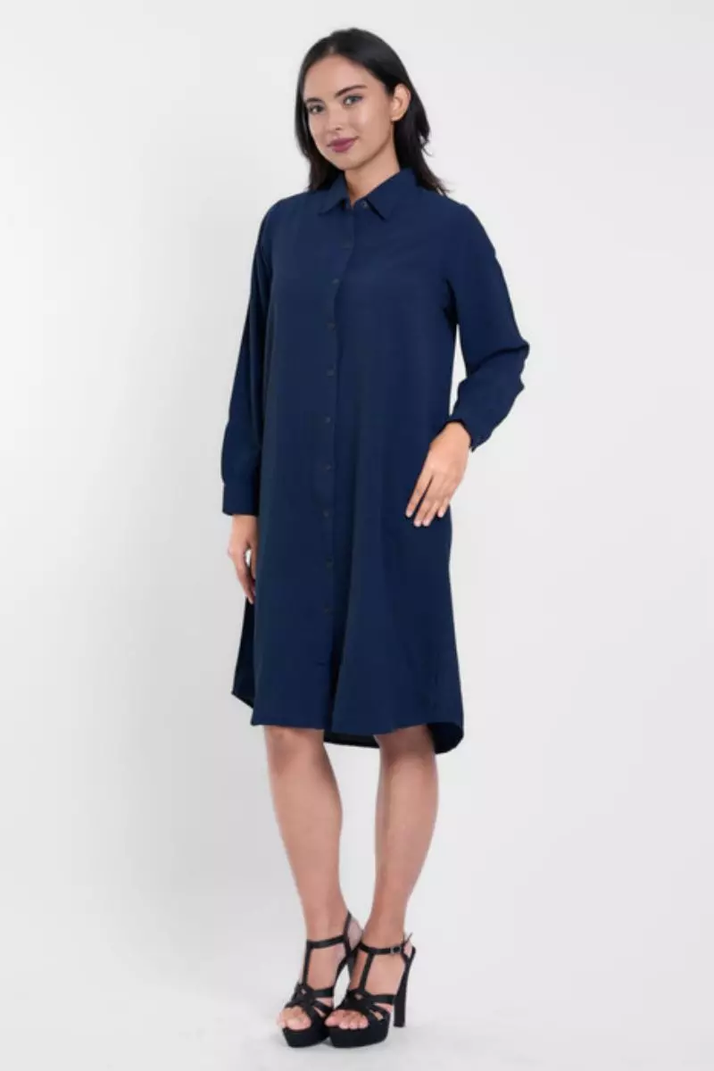Puricia Midi Dress Davina Dress Premium Navy
