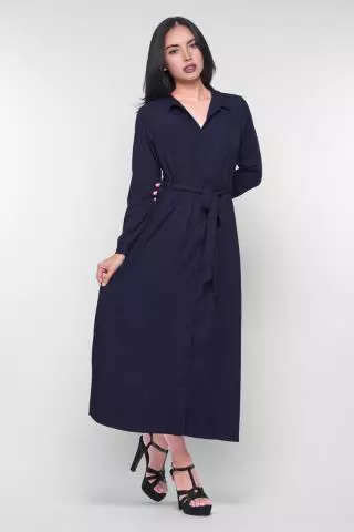 Puricia Gamis Polos Dress Ayesha Hitam Pekat