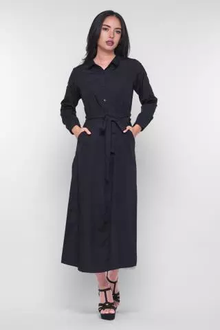 Puricia Gamis Polos Dress Ayesha Hitam