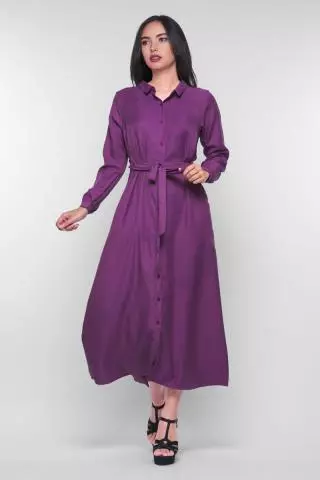 Puricia Gamis Polos Dress Muslim Ayesha Ungu