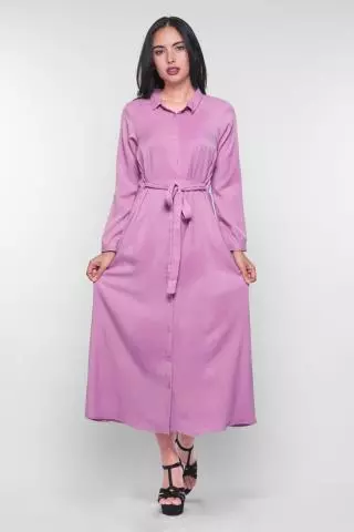 Puricia Gamis Polos Dress Muslim Ayesha Pink