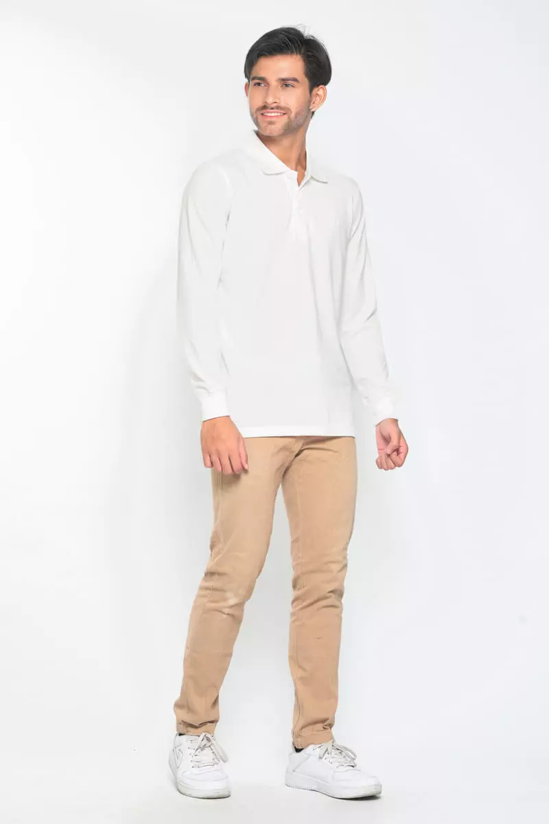 Hassenda Kaos Polo Shirt Arsenio Putih