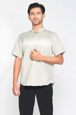 Hassenda Baju Koko Muslim Pria Kiesh Hijau